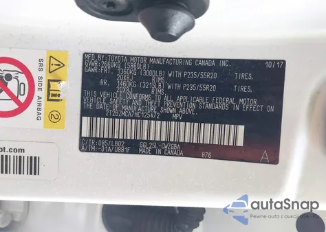 2017 Lexus Rx 350 z USA, uszkodzony, nr VIN 2T2BZMCA7HC125472